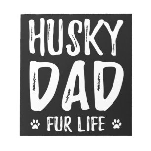 Bloc-note Papa chien Husky à vie idée cadeau de propriétair