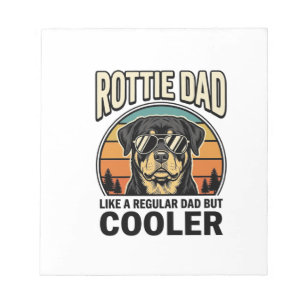 Bloc-note Papa Rottie comme un papa normal mais design plus