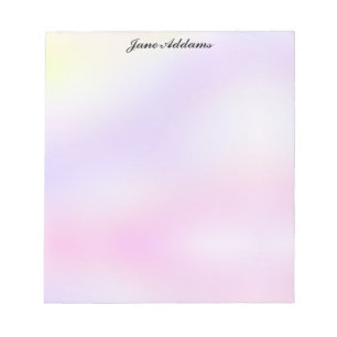 Bloc-note Papeterie pastel violet et rose