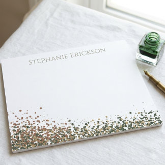 Bloc-note Papier à Lettre Abstrait Tache de Peinture Tons Te