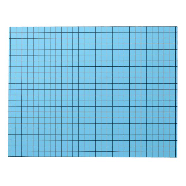 Bloc-note Papier bleu grand graphisme (Devant)