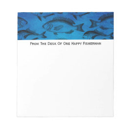Bloc-note Papier de bureau de retraite du pêcheur papa