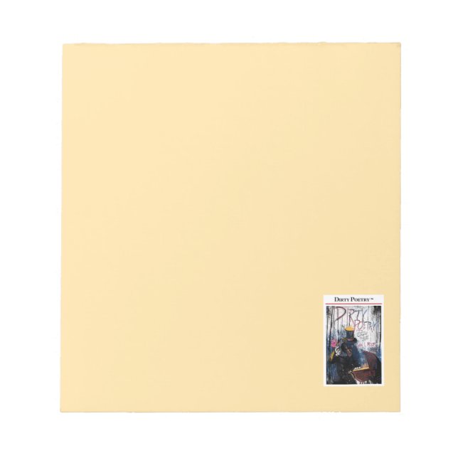 BLOC-NOTE PAPIER DE NOTES DE POÉSIE (Devant)