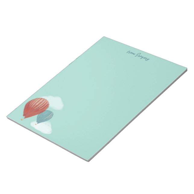 Bloc-note Papier d'écriture à bulles d'air chaud peint (Incliné)