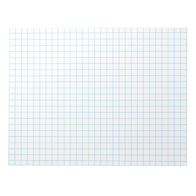 Bloc-note Papier grand graphisme, Feuilles, Papier grille, (Devant)