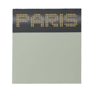 Bloc-note papier Paris brillant