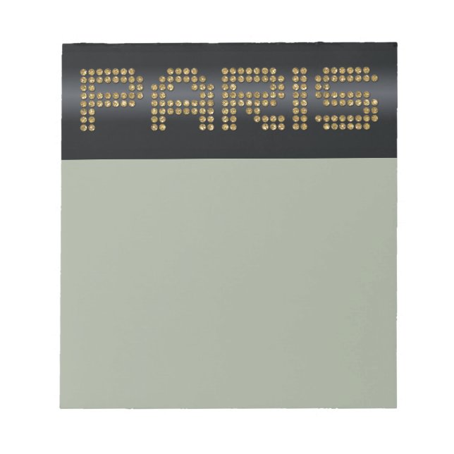Bloc-note papier Paris brillant (Devant)