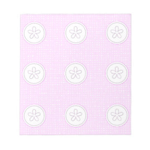 Bloc-note papier peint rose doux et romantique