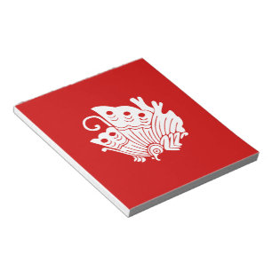 Bloc-note Papillon asiatique Japonais Conception Kamon