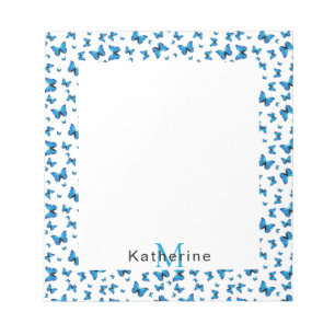Bloc-note Papillon bleu