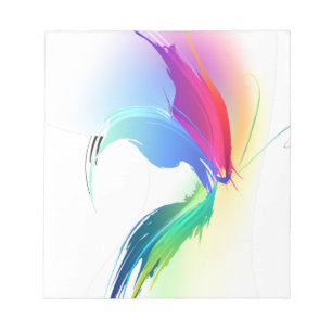 Bloc-note Papillon de peinture Abstrait