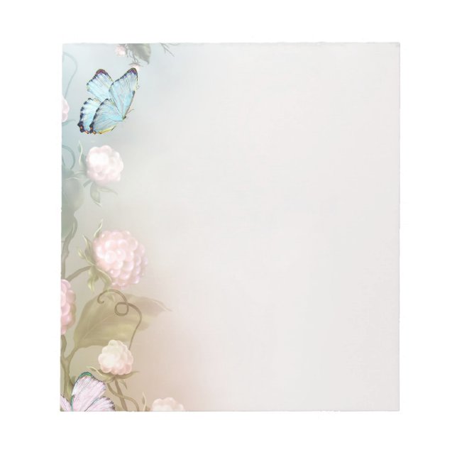 Bloc-note Papillon et fleurs (Devant)