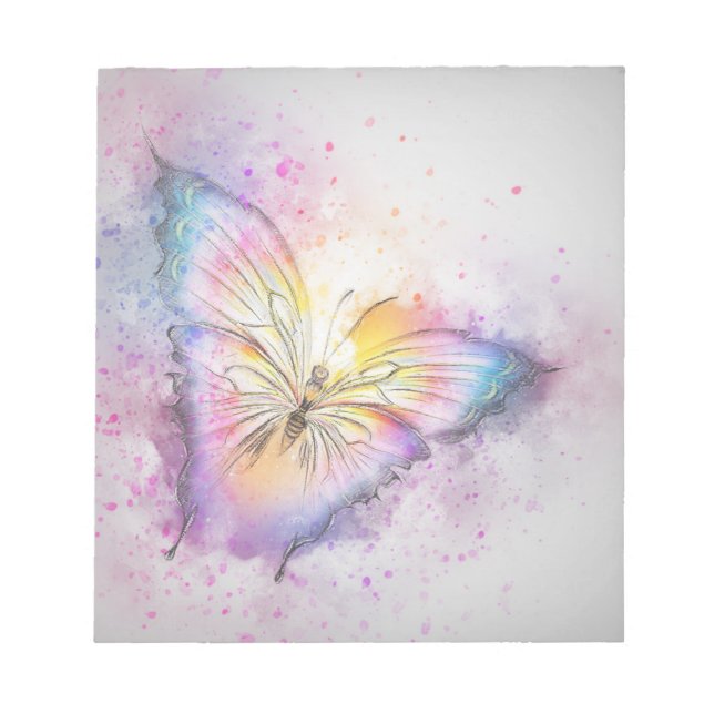 Bloc-note Papillon Pastel (Devant)
