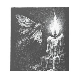 Bloc-note Papillon vers la Flamme — par BurnsInHell