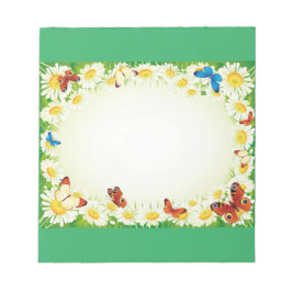 Bloc-note Papillons Avec Marguerite