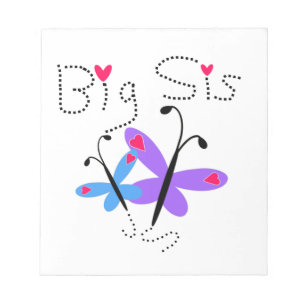 Bloc-note Papillons Big Sis Cadeaux