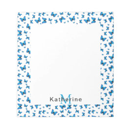 Bloc-note Papillons bleus