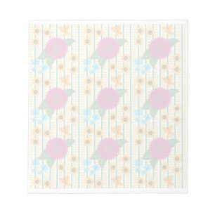 Bloc-note Papillons de fleurs Motif multicolores Abstraits