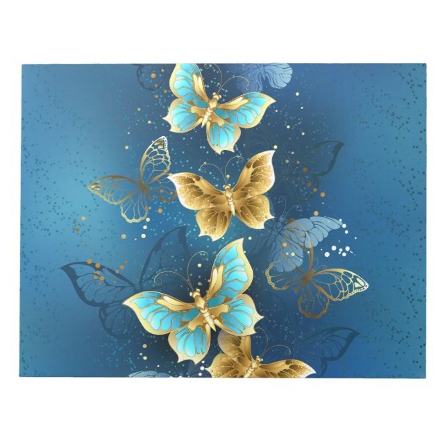 Bloc-note Papillons dorés (Devant)