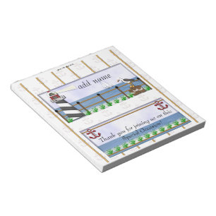 Bloc-note Paquet de faveur nautique d'emballage de friandise