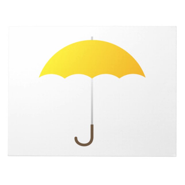 Bloc-note Parapluie jaune (Devant)