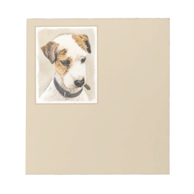 Bloc-note Parson Jack Russell Terrier Peinture - Chien Art (Devant)
