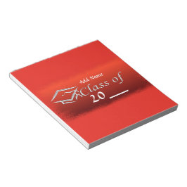 Bloc-note Parti de la Graduation Rouge Favoriser les envelop