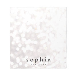 Bloc-note Parties scintillant Bokeh