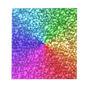 BLOC-NOTE PARTIES SCINTILLANT RAINBOW