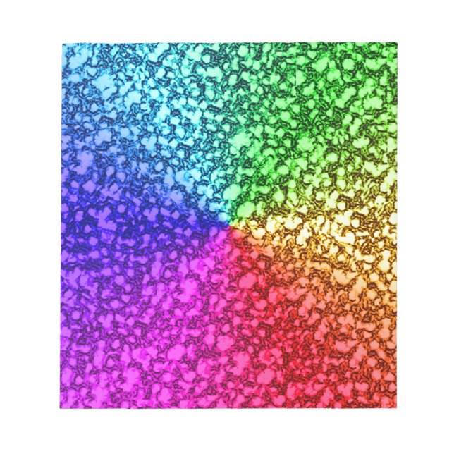 BLOC-NOTE PARTIES SCINTILLANT RAINBOW (Devant)