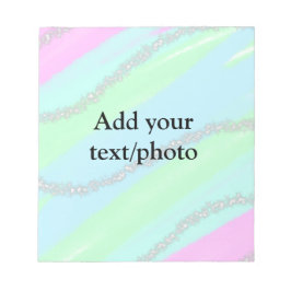 Bloc-note Parties scintillant rose bleu vert étincelant past