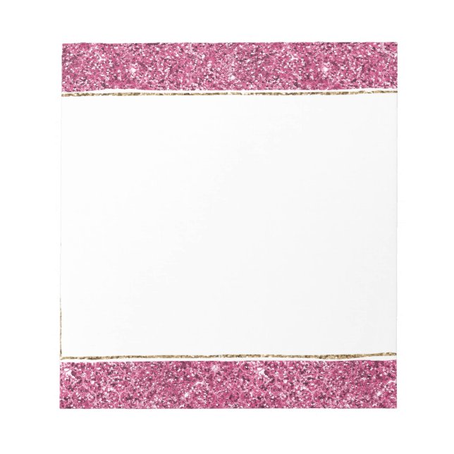 Bloc-note Parties scintillant rose Glitz (Devant)