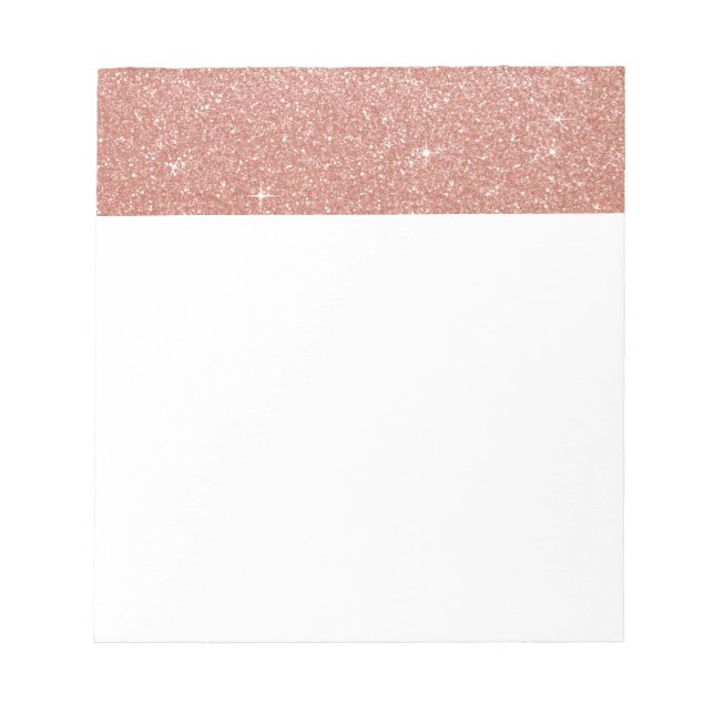Bloc-note Parties scintillant rose rose or-Blush et étincell (Devant)