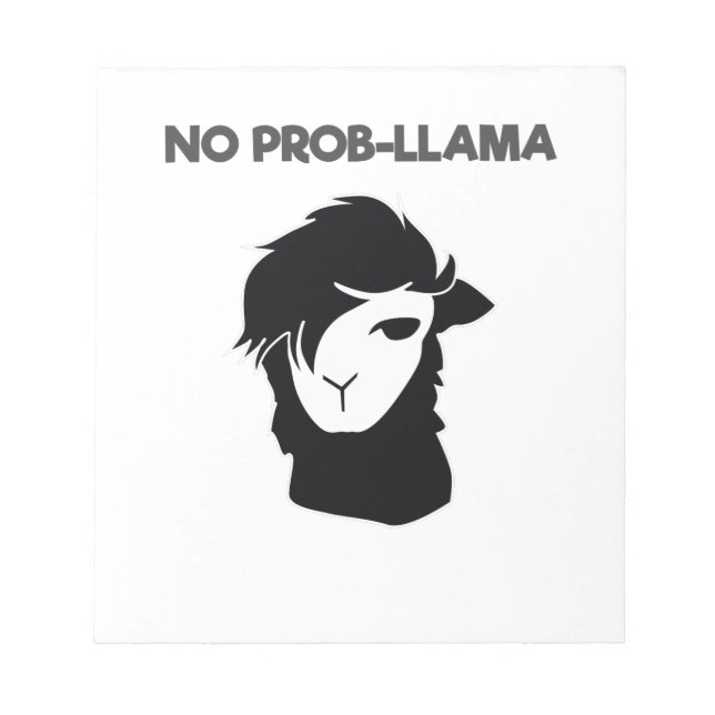 Bloc-note Pas de problème Llamas (Devant)