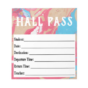 Bloc-note Pass Hall