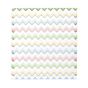 Bloc-note Pastel Chevron-Drop Shadow par Shirley Taylor