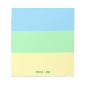 Bloc-note Pastel Jolies couleurs printemps Personnalisées