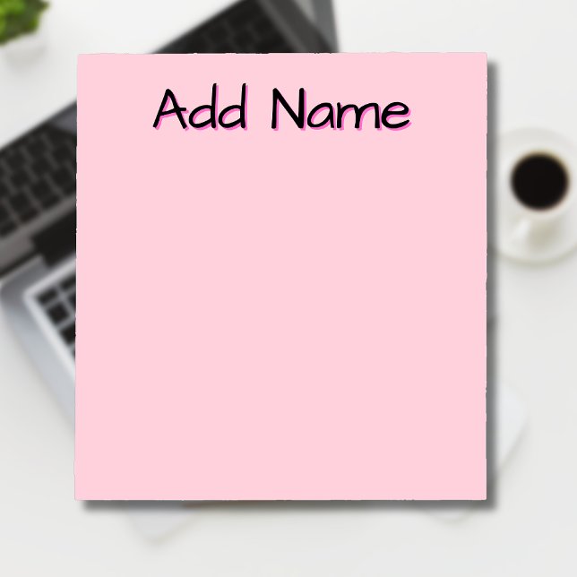 Bloc-note Pastel Pink Cadeaux d'enseignant personnalisé uniq (Créateur téléchargé)