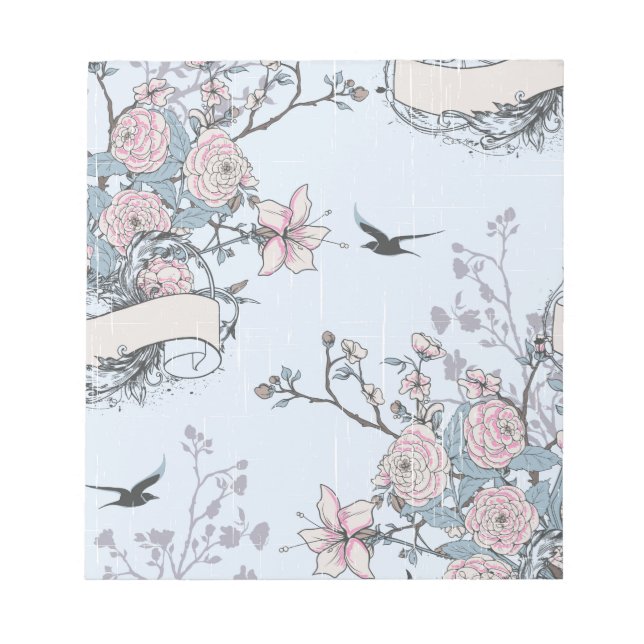 Bloc-note pastel shabby chic (Devant)