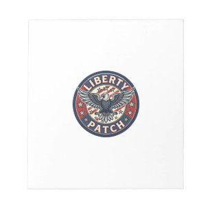Bloc-note Patch de liberté Patriotique Broderie