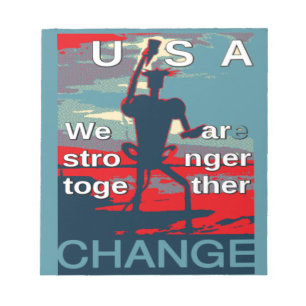 Bloc-note Patriotic USA Hope Graphisme Art Design