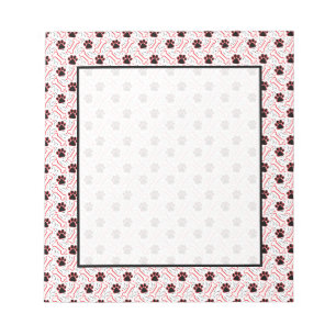 Bloc-note Patte et os design amusant pour les amateurs de ch