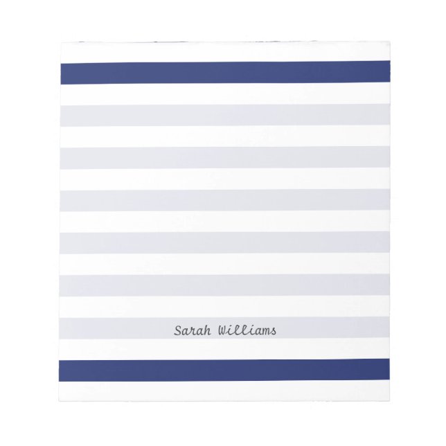 Bloc-note Patters bleus et blancs (Devant)