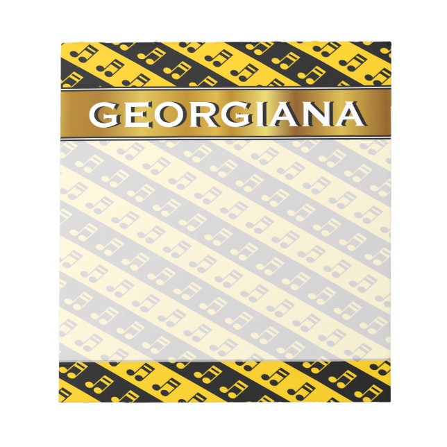 Bloc-note Patters de Black & Yellow (Devant)