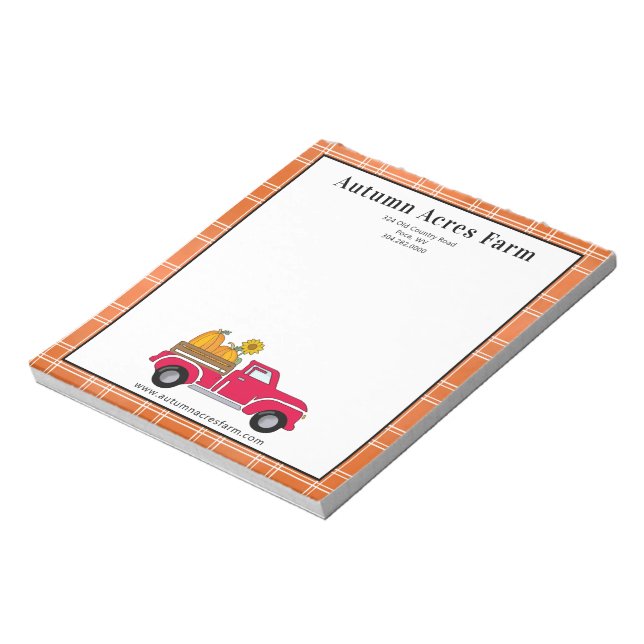 Bloc-note Pays primitif Automne Automne Ferme d'automne Pers (Tourné)