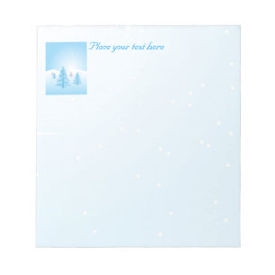Bloc-note Paysage de Noël