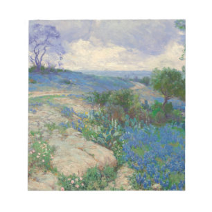 Bloc-note Paysage du Texas avec Bluebonnets Julian Onderdonk