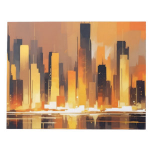 Bloc-note Paysage urbain abstrait Fond d'architecture modern