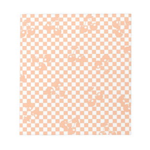 Bloc-note Peach Fuzz Cherry En vichy Motif