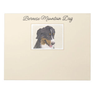 Bloc-note Peinture bernoise de chien de montagne - Art origi
